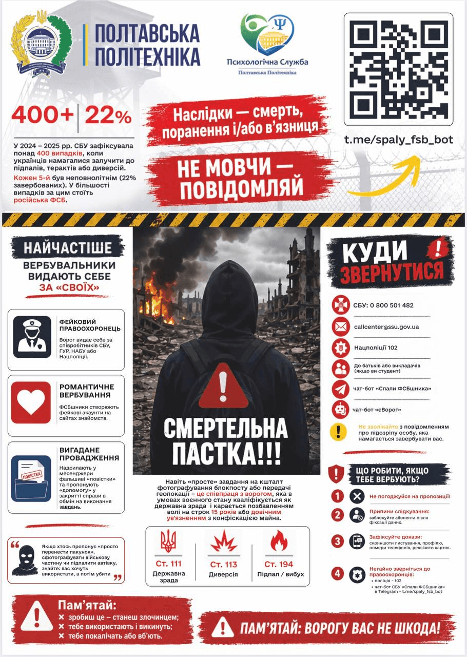 Полтавська політехніка посилює профілактичну роботу щодо безпеки молоді